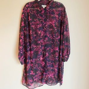 Ava & Vic Shear Tunic Button Down